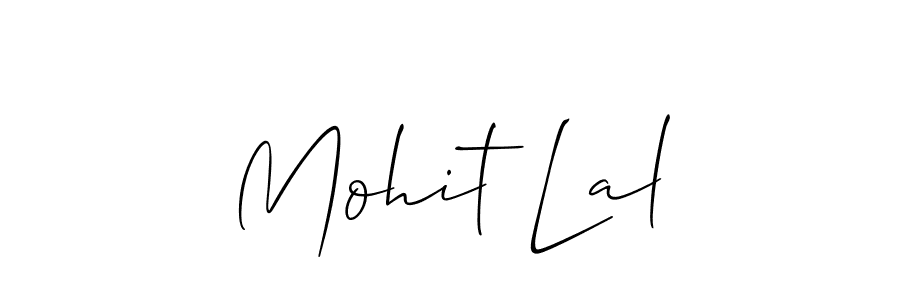 How to make Mohit Lal signature? Allison_Script is a professional autograph style. Create handwritten signature for Mohit Lal name. Mohit Lal signature style 2 images and pictures png