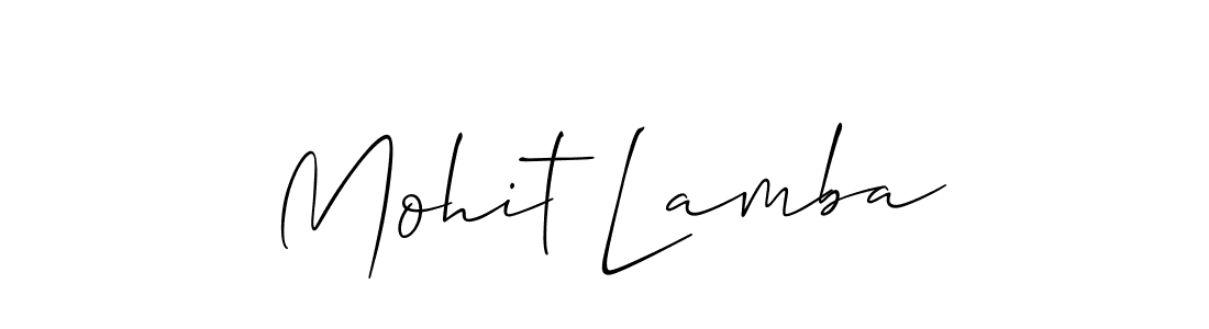 Once you've used our free online signature maker to create your best signature Allison_Script style, it's time to enjoy all of the benefits that Mohit Lamba name signing documents. Mohit Lamba signature style 2 images and pictures png