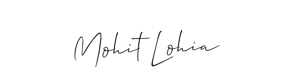 Allison_Script is a professional signature style that is perfect for those who want to add a touch of class to their signature. It is also a great choice for those who want to make their signature more unique. Get Mohit Lohia name to fancy signature for free. Mohit Lohia signature style 2 images and pictures png