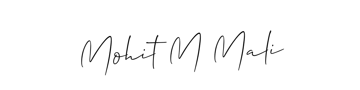 Best and Professional Signature Style for Mohit M Mali. Allison_Script Best Signature Style Collection. Mohit M Mali signature style 2 images and pictures png