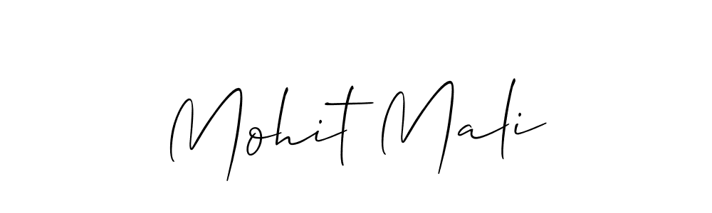 Allison_Script is a professional signature style that is perfect for those who want to add a touch of class to their signature. It is also a great choice for those who want to make their signature more unique. Get Mohit Mali name to fancy signature for free. Mohit Mali signature style 2 images and pictures png