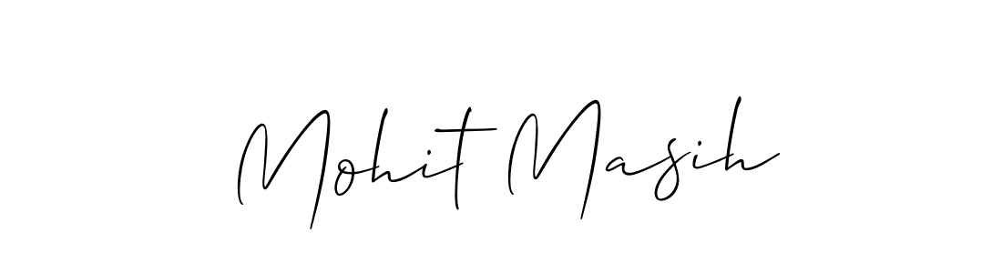 You should practise on your own different ways (Allison_Script) to write your name (Mohit Masih) in signature. don't let someone else do it for you. Mohit Masih signature style 2 images and pictures png