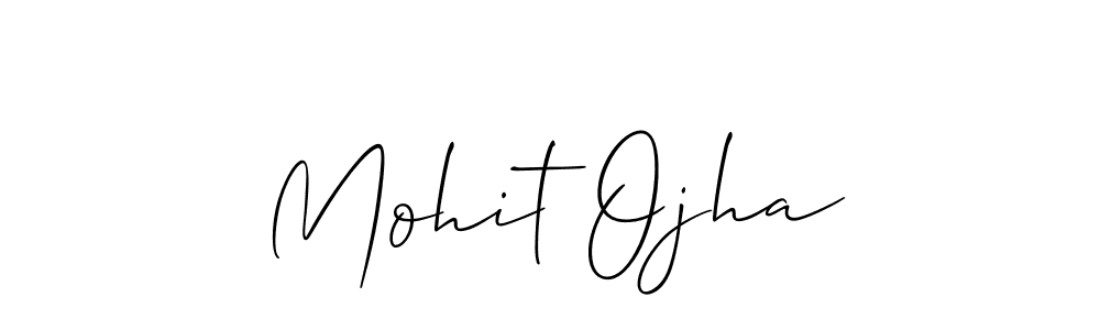 You should practise on your own different ways (Allison_Script) to write your name (Mohit Ojha) in signature. don't let someone else do it for you. Mohit Ojha signature style 2 images and pictures png