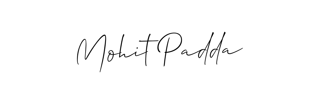 How to Draw Mohit Padda signature style? Allison_Script is a latest design signature styles for name Mohit Padda. Mohit Padda signature style 2 images and pictures png
