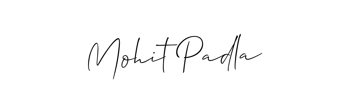 This is the best signature style for the Mohit Padla name. Also you like these signature font (Allison_Script). Mix name signature. Mohit Padla signature style 2 images and pictures png