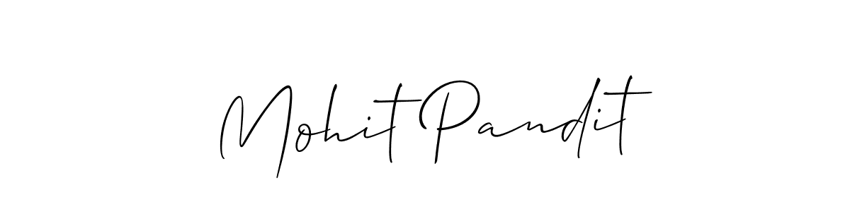 Create a beautiful signature design for name Mohit Pandit. With this signature (Allison_Script) fonts, you can make a handwritten signature for free. Mohit Pandit signature style 2 images and pictures png