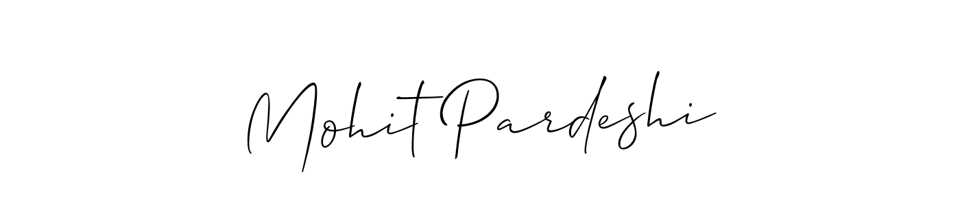 How to Draw Mohit Pardeshi signature style? Allison_Script is a latest design signature styles for name Mohit Pardeshi. Mohit Pardeshi signature style 2 images and pictures png