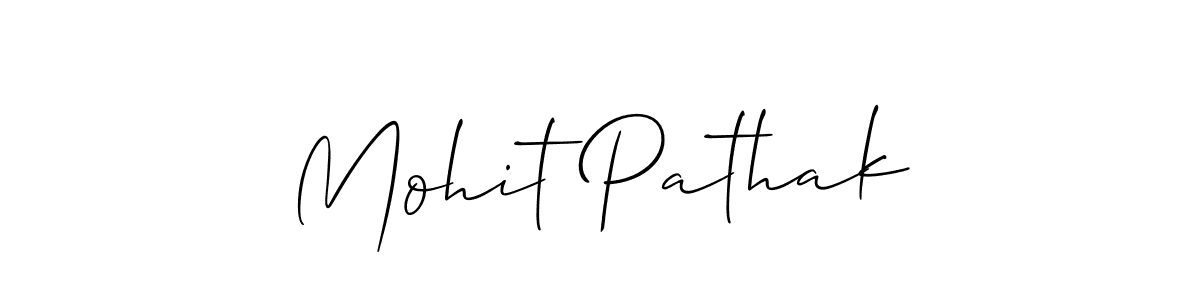 Allison_Script is a professional signature style that is perfect for those who want to add a touch of class to their signature. It is also a great choice for those who want to make their signature more unique. Get Mohit Pathak name to fancy signature for free. Mohit Pathak signature style 2 images and pictures png