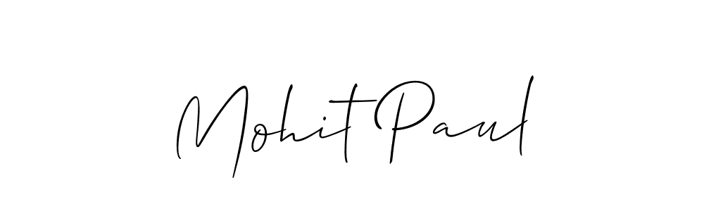 How to make Mohit Paul name signature. Use Allison_Script style for creating short signs online. This is the latest handwritten sign. Mohit Paul signature style 2 images and pictures png