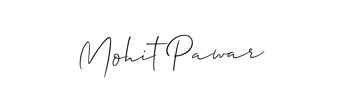 How to make Mohit Pawar name signature. Use Allison_Script style for creating short signs online. This is the latest handwritten sign. Mohit Pawar signature style 2 images and pictures png