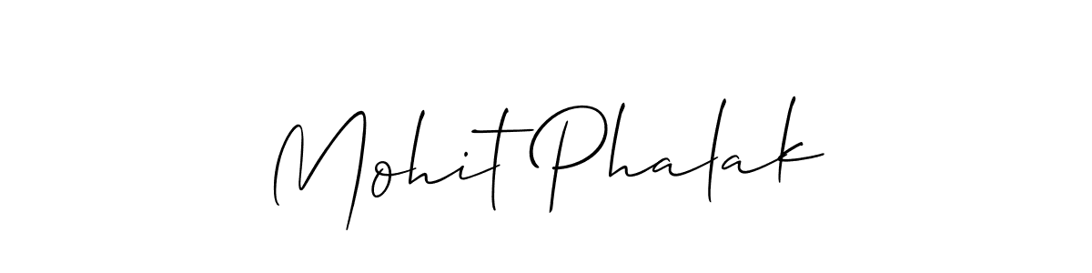 Allison_Script is a professional signature style that is perfect for those who want to add a touch of class to their signature. It is also a great choice for those who want to make their signature more unique. Get Mohit Phalak name to fancy signature for free. Mohit Phalak signature style 2 images and pictures png