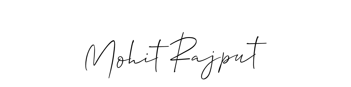 Create a beautiful signature design for name Mohit Rajput. With this signature (Allison_Script) fonts, you can make a handwritten signature for free. Mohit Rajput signature style 2 images and pictures png