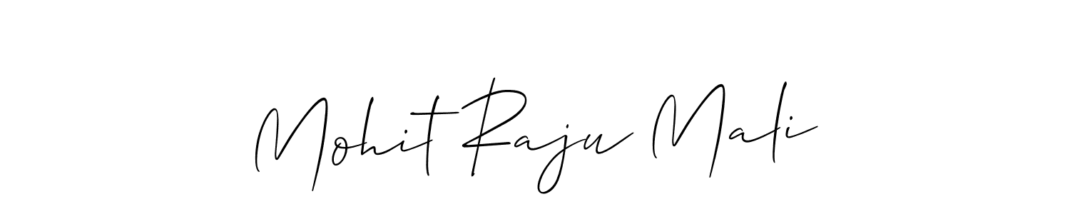 Make a beautiful signature design for name Mohit Raju Mali. With this signature (Allison_Script) style, you can create a handwritten signature for free. Mohit Raju Mali signature style 2 images and pictures png