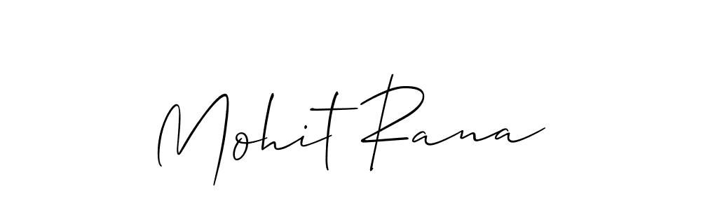 Mohit Rana stylish signature style. Best Handwritten Sign (Allison_Script) for my name. Handwritten Signature Collection Ideas for my name Mohit Rana. Mohit Rana signature style 2 images and pictures png