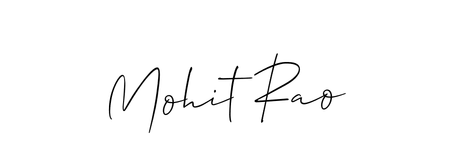 Make a beautiful signature design for name Mohit Rao. With this signature (Allison_Script) style, you can create a handwritten signature for free. Mohit Rao signature style 2 images and pictures png