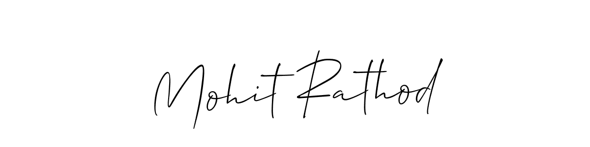 Mohit Rathod stylish signature style. Best Handwritten Sign (Allison_Script) for my name. Handwritten Signature Collection Ideas for my name Mohit Rathod. Mohit Rathod signature style 2 images and pictures png
