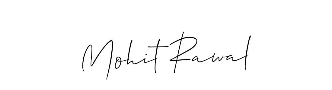 How to make Mohit Rawal name signature. Use Allison_Script style for creating short signs online. This is the latest handwritten sign. Mohit Rawal signature style 2 images and pictures png