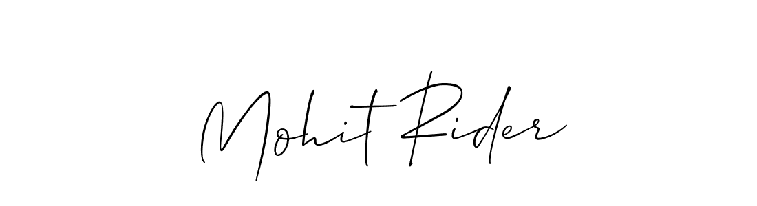 if you are searching for the best signature style for your name Mohit Rider. so please give up your signature search. here we have designed multiple signature styles  using Allison_Script. Mohit Rider signature style 2 images and pictures png