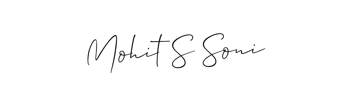 Once you've used our free online signature maker to create your best signature Allison_Script style, it's time to enjoy all of the benefits that Mohit S Soni name signing documents. Mohit S Soni signature style 2 images and pictures png