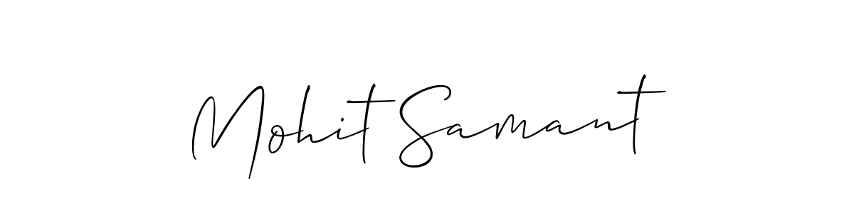 Also we have Mohit Samant name is the best signature style. Create professional handwritten signature collection using Allison_Script autograph style. Mohit Samant signature style 2 images and pictures png