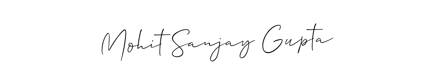 It looks lik you need a new signature style for name Mohit Sanjay Gupta. Design unique handwritten (Allison_Script) signature with our free signature maker in just a few clicks. Mohit Sanjay Gupta signature style 2 images and pictures png