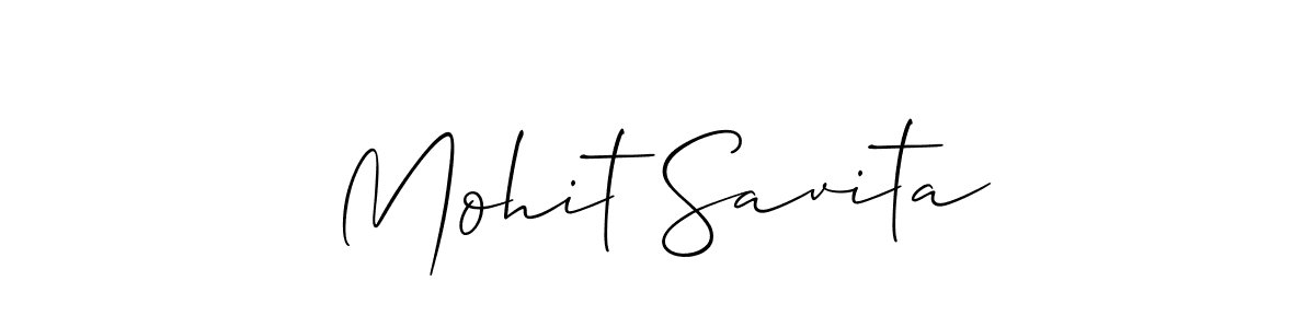 Best and Professional Signature Style for Mohit Savita. Allison_Script Best Signature Style Collection. Mohit Savita signature style 2 images and pictures png