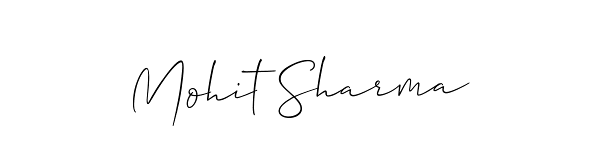 The best way (Allison_Script) to make a short signature is to pick only two or three words in your name. The name Mohit Sharma include a total of six letters. For converting this name. Mohit Sharma signature style 2 images and pictures png
