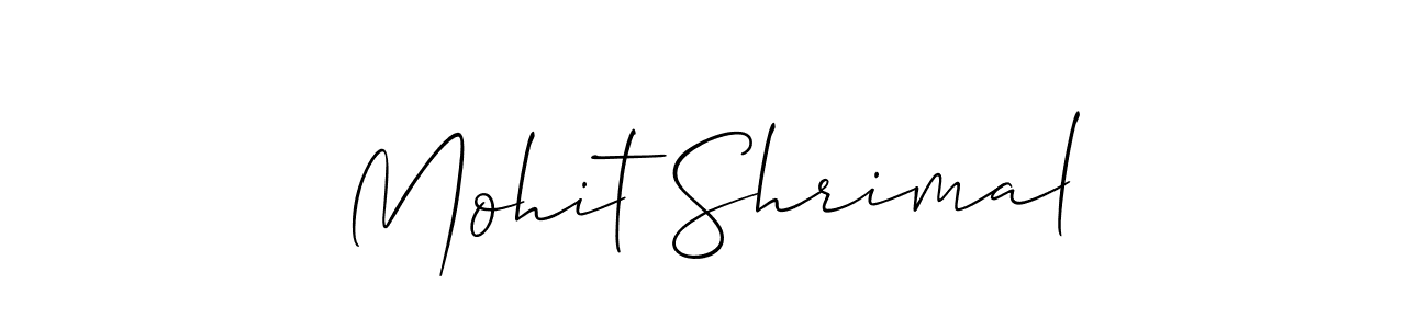 if you are searching for the best signature style for your name Mohit Shrimal. so please give up your signature search. here we have designed multiple signature styles  using Allison_Script. Mohit Shrimal signature style 2 images and pictures png