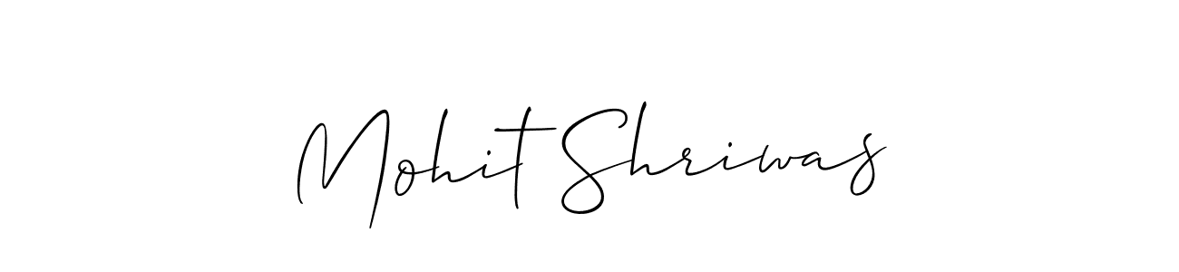 Create a beautiful signature design for name Mohit Shriwas. With this signature (Allison_Script) fonts, you can make a handwritten signature for free. Mohit Shriwas signature style 2 images and pictures png