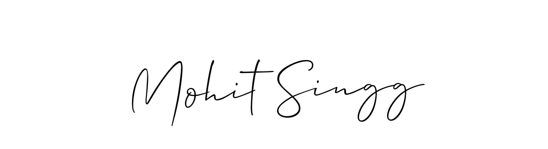 Use a signature maker to create a handwritten signature online. With this signature software, you can design (Allison_Script) your own signature for name Mohit Singg. Mohit Singg signature style 2 images and pictures png