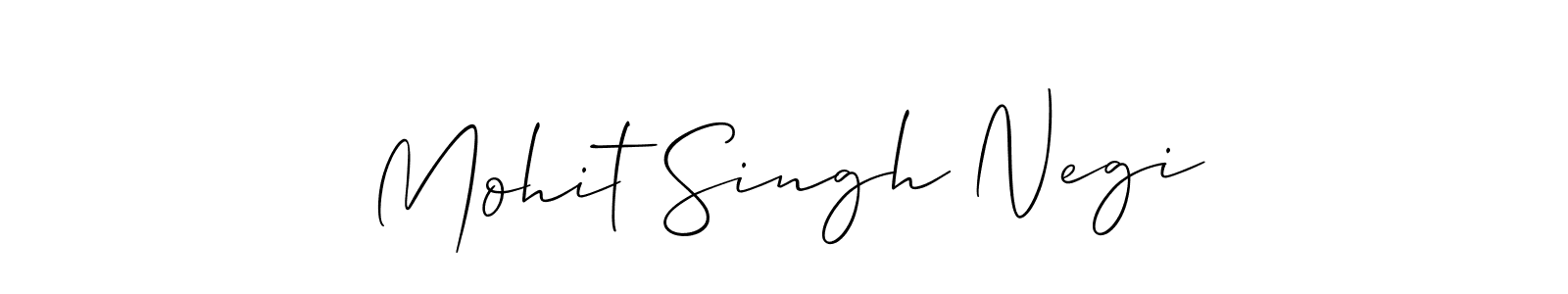 Use a signature maker to create a handwritten signature online. With this signature software, you can design (Allison_Script) your own signature for name Mohit Singh Negi. Mohit Singh Negi signature style 2 images and pictures png