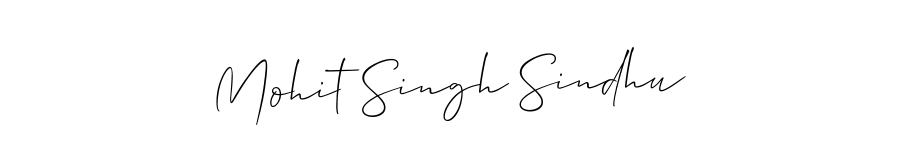 How to Draw Mohit Singh Sindhu signature style? Allison_Script is a latest design signature styles for name Mohit Singh Sindhu. Mohit Singh Sindhu signature style 2 images and pictures png