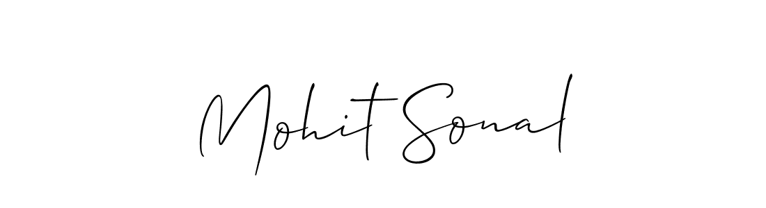 Make a short Mohit Sonal signature style. Manage your documents anywhere anytime using Allison_Script. Create and add eSignatures, submit forms, share and send files easily. Mohit Sonal signature style 2 images and pictures png