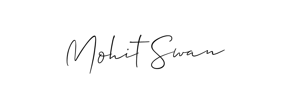 Make a beautiful signature design for name Mohit Swan. With this signature (Allison_Script) style, you can create a handwritten signature for free. Mohit Swan signature style 2 images and pictures png