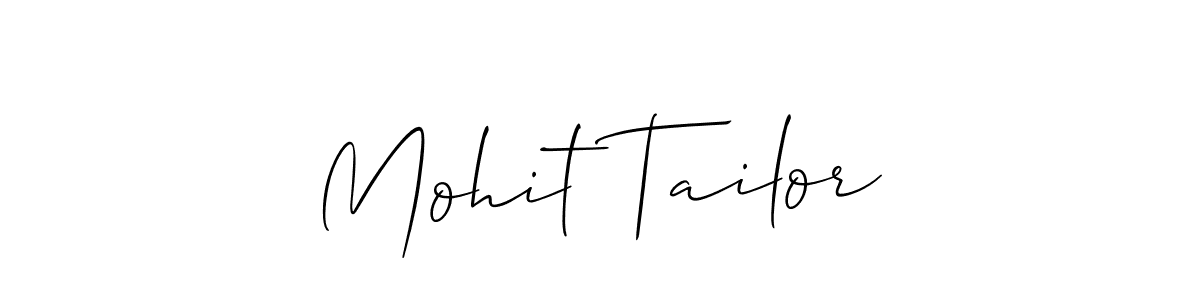Make a short Mohit Tailor signature style. Manage your documents anywhere anytime using Allison_Script. Create and add eSignatures, submit forms, share and send files easily. Mohit Tailor signature style 2 images and pictures png