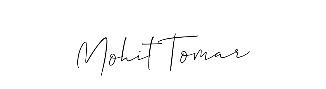 Use a signature maker to create a handwritten signature online. With this signature software, you can design (Allison_Script) your own signature for name Mohit Tomar. Mohit Tomar signature style 2 images and pictures png