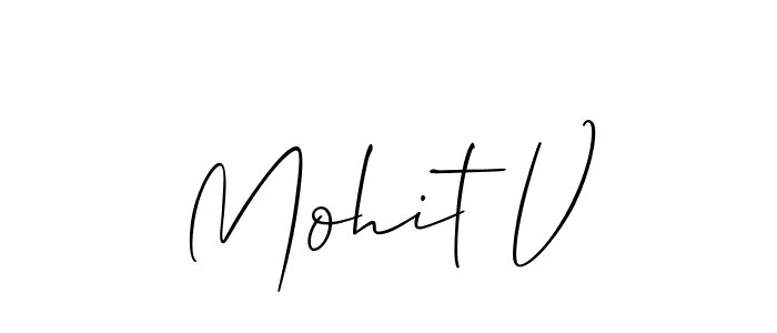 This is the best signature style for the Mohit V name. Also you like these signature font (Allison_Script). Mix name signature. Mohit V signature style 2 images and pictures png