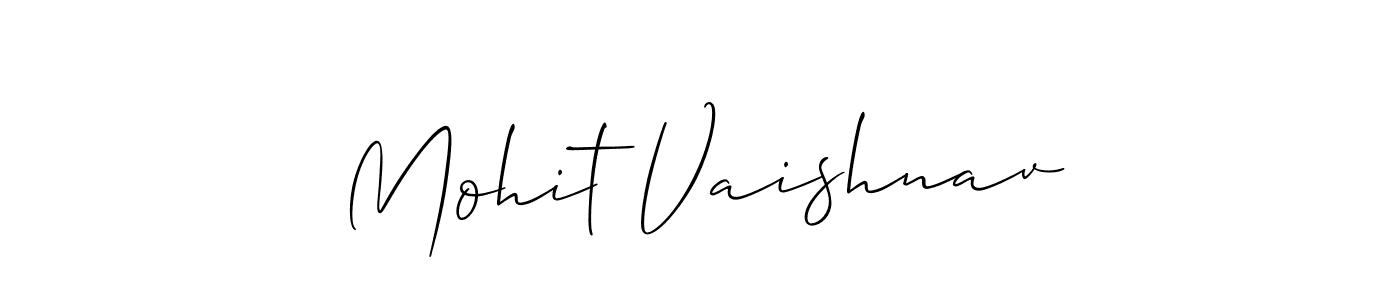 Also You can easily find your signature by using the search form. We will create Mohit Vaishnav name handwritten signature images for you free of cost using Allison_Script sign style. Mohit Vaishnav signature style 2 images and pictures png