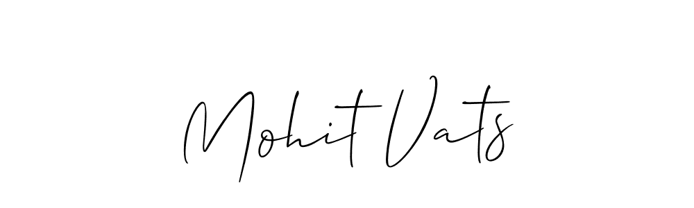 How to make Mohit Vats signature? Allison_Script is a professional autograph style. Create handwritten signature for Mohit Vats name. Mohit Vats signature style 2 images and pictures png