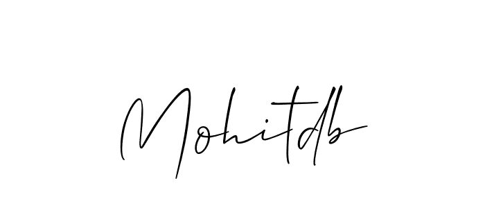 Create a beautiful signature design for name Mohitdb. With this signature (Allison_Script) fonts, you can make a handwritten signature for free. Mohitdb signature style 2 images and pictures png