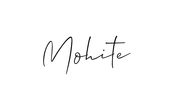 Mohite stylish signature style. Best Handwritten Sign (Allison_Script) for my name. Handwritten Signature Collection Ideas for my name Mohite. Mohite signature style 2 images and pictures png