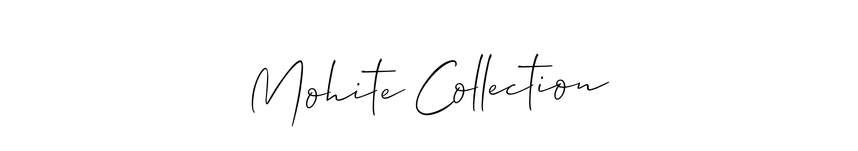 How to Draw Mohite Collection signature style? Allison_Script is a latest design signature styles for name Mohite Collection. Mohite Collection signature style 2 images and pictures png