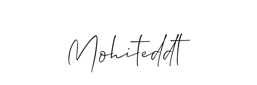 How to make Mohiteddt signature? Allison_Script is a professional autograph style. Create handwritten signature for Mohiteddt name. Mohiteddt signature style 2 images and pictures png