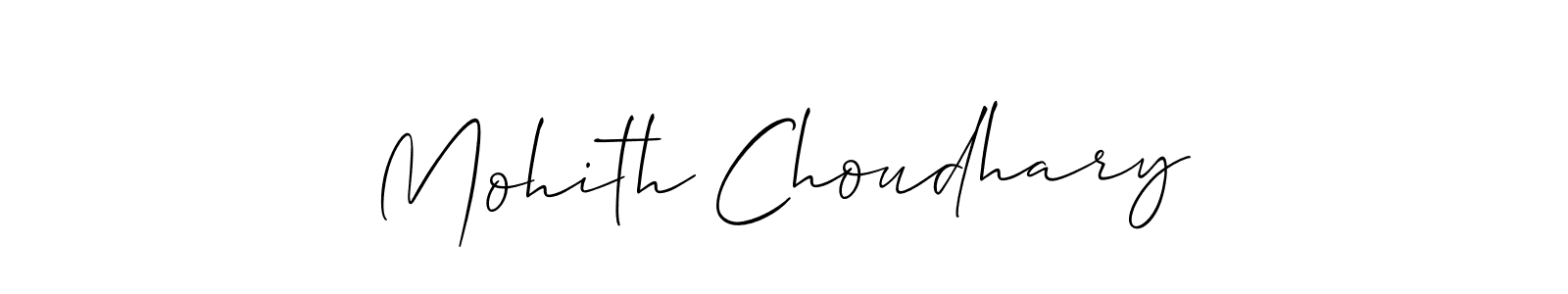 Allison_Script is a professional signature style that is perfect for those who want to add a touch of class to their signature. It is also a great choice for those who want to make their signature more unique. Get Mohith Choudhary name to fancy signature for free. Mohith Choudhary signature style 2 images and pictures png