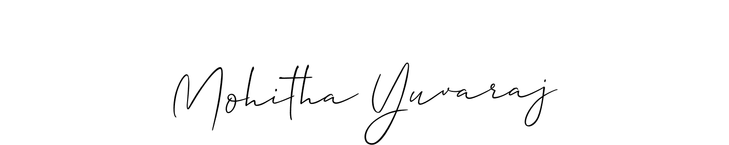 Check out images of Autograph of Mohitha Yuvaraj name. Actor Mohitha Yuvaraj Signature Style. Allison_Script is a professional sign style online. Mohitha Yuvaraj signature style 2 images and pictures png