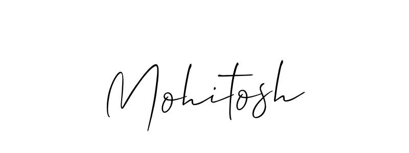 Make a beautiful signature design for name Mohitosh. With this signature (Allison_Script) style, you can create a handwritten signature for free. Mohitosh signature style 2 images and pictures png