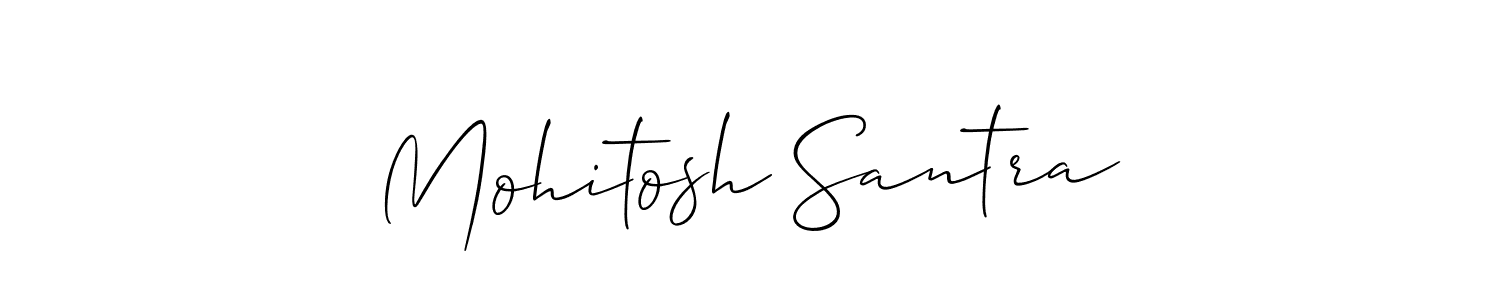 How to Draw Mohitosh Santra signature style? Allison_Script is a latest design signature styles for name Mohitosh Santra. Mohitosh Santra signature style 2 images and pictures png