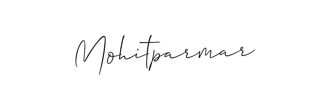 Use a signature maker to create a handwritten signature online. With this signature software, you can design (Allison_Script) your own signature for name Mohitparmar. Mohitparmar signature style 2 images and pictures png