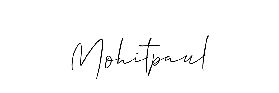 How to Draw Mohitpaul signature style? Allison_Script is a latest design signature styles for name Mohitpaul. Mohitpaul signature style 2 images and pictures png