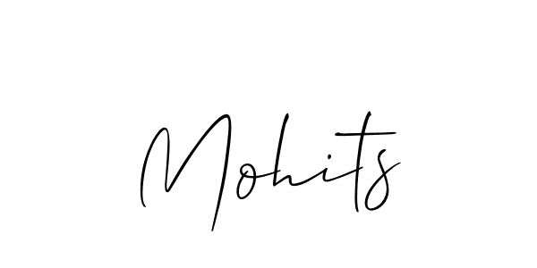 It looks lik you need a new signature style for name Mohits. Design unique handwritten (Allison_Script) signature with our free signature maker in just a few clicks. Mohits signature style 2 images and pictures png